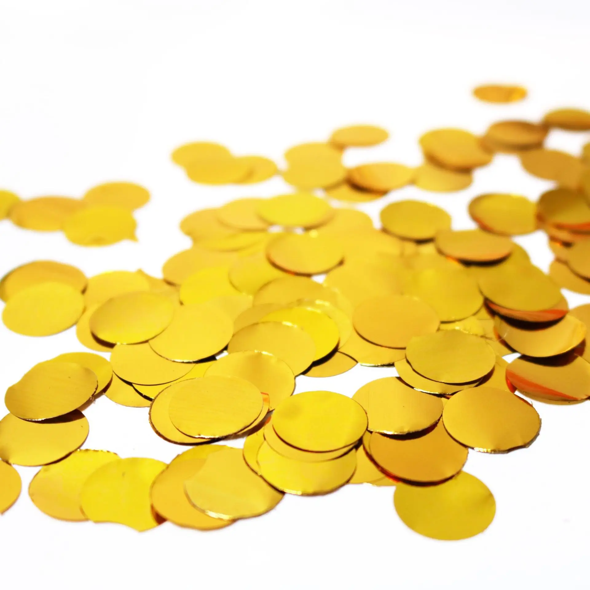 Confetti Wedding Decoration Baby Shower Decorations Birthday Gold Silver Rose Gold Party Confetti 1.5cm Circular Mirror Party Decorations Paper Confetti Rose Confetti Hand Throw Confetti Poppers