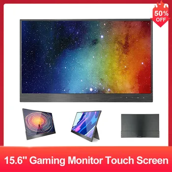 

15.6" Gaming Monitor Touch Screen Portable Computer Screen Display 1080P IPS Panel 178 Wide Viewing Angle For Tablet Laptop PC