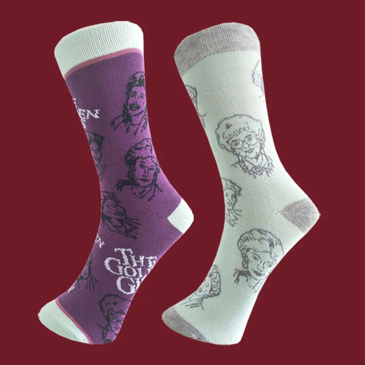 PEONFLY Harajuku Cute Character Pattern Socks Men Cartoon Letter Cotton Short Socks Skateboard Funny Happy Socks