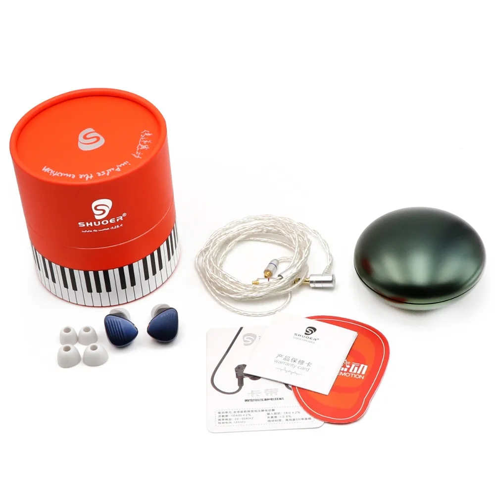 fone de ouvido destacável 6n único cristal cobre occ mmcx cabo