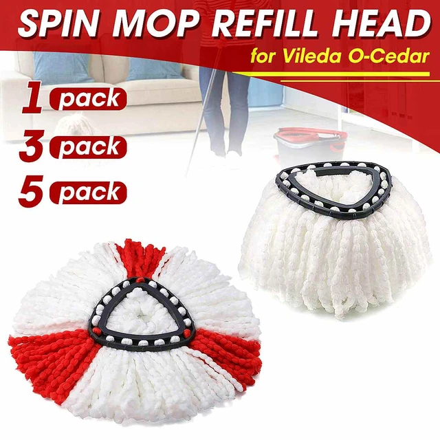 O Cedar EasyWring Microfiber Spin Mop Refill, Size: 1, White