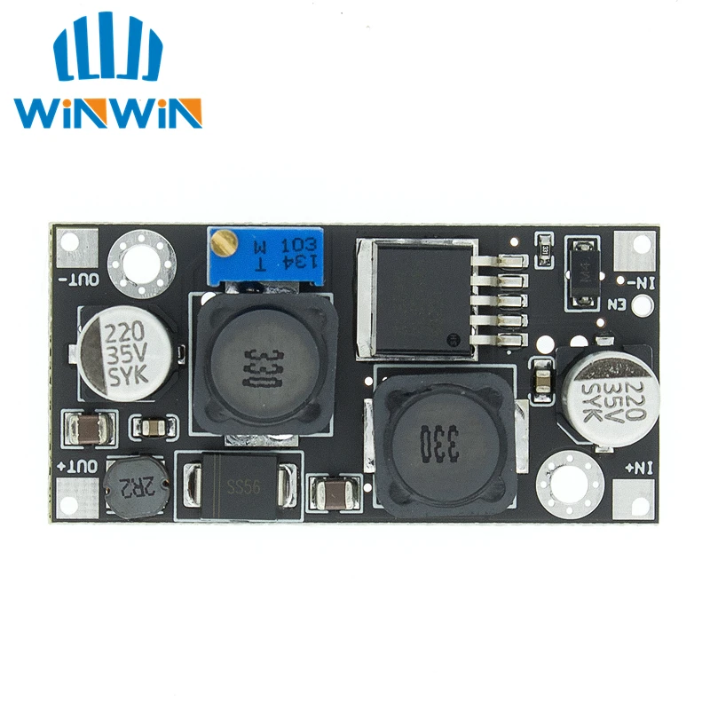 

10pcs XL6019 (XL6009 upgrade) Automatic step-up step-down DC-DC Adjustable Converter Power Supply Module 20W 5-32V to 1.3-35V