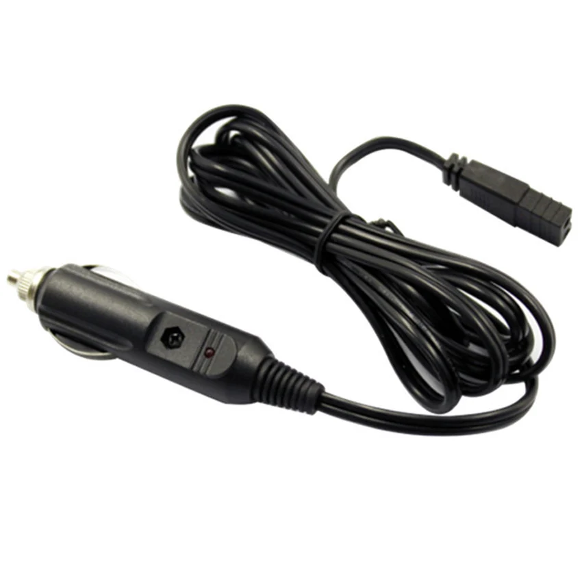 Black 1.8M Car refrigerator power cord extension cord universal 12V 24V DC heating / cooling box cigarette lighter power cable