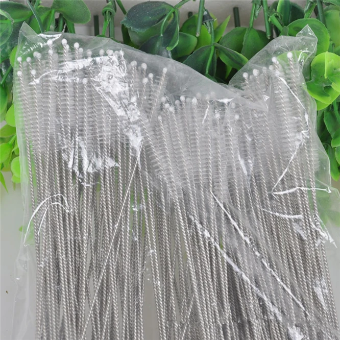 3000pcs DHL Multifunction Reusable Metal Drinking Straw Cleaner Brush Test Tube Bottle Cleaning Tool Straws Pipe Straight Bent