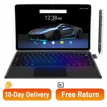 Freies Verschiffen Upgrated 2 in 1 Tablet 11,6 Zoll 128GB ROM Tablet Mit Tastatur GPS 4G Anruf tablet Android Miracast