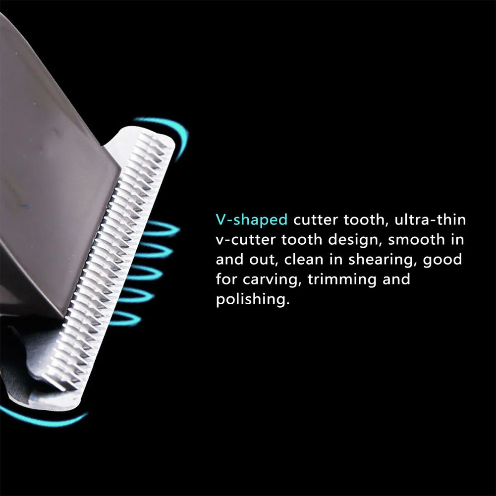 Professional Electric Trimmer Waterproof USB Rechargeable Low Noise Beard Shaver Barber Machine Hair Clipper Grooming Cordless