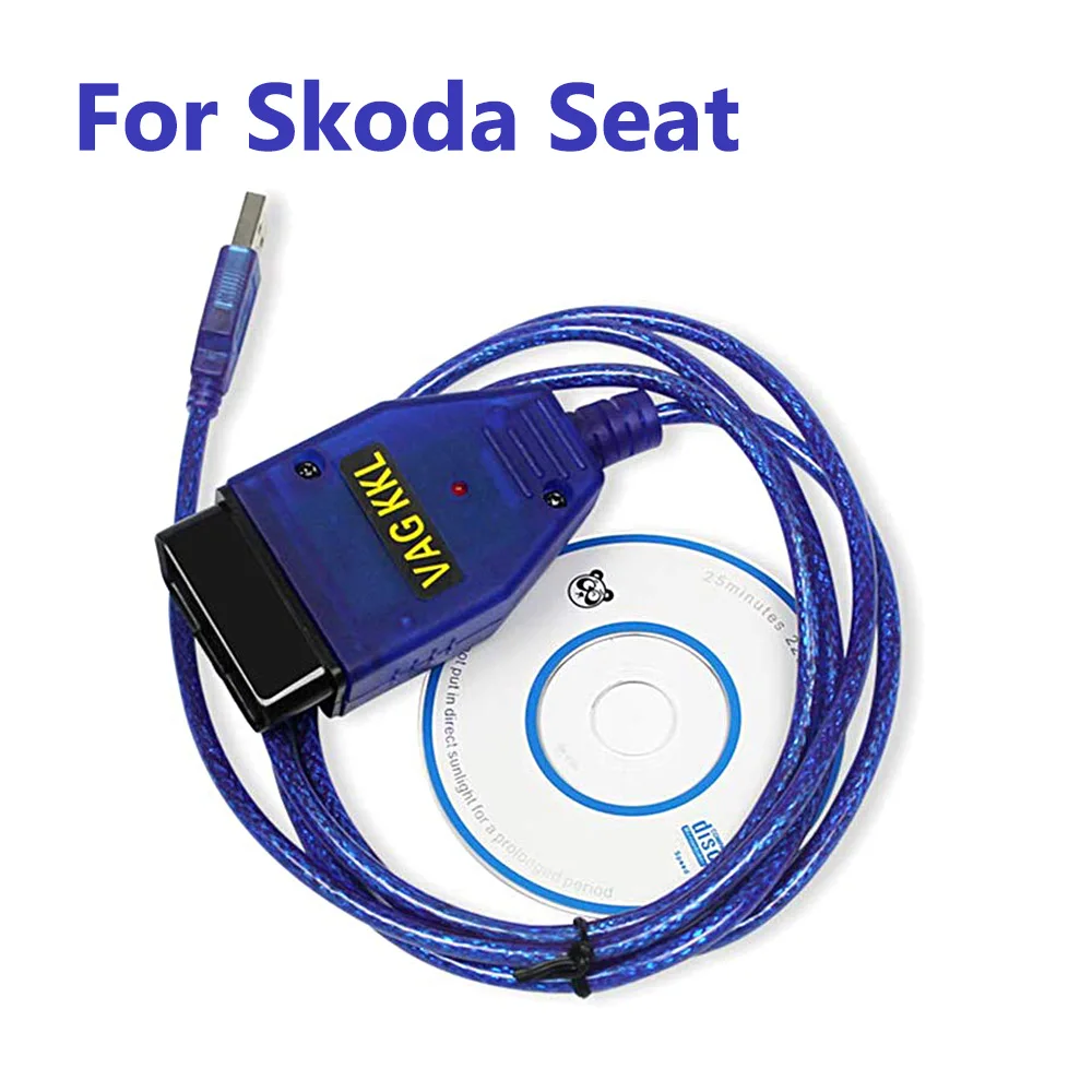 VAG409.1 KKL409 VAG COM диагностический кабель USB OBD2 II сканер инструмент для Skoda Fabia Felicia Octavia