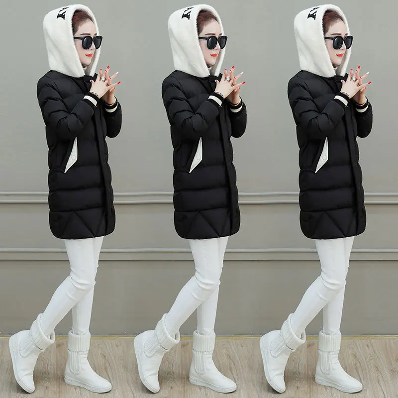 

Thick Cotton-padded Jacket Dongdaemun down Jacket Cotton-padded Clothes Coat WOMEN'S Dress 2019 New Style Online Celebrity Early