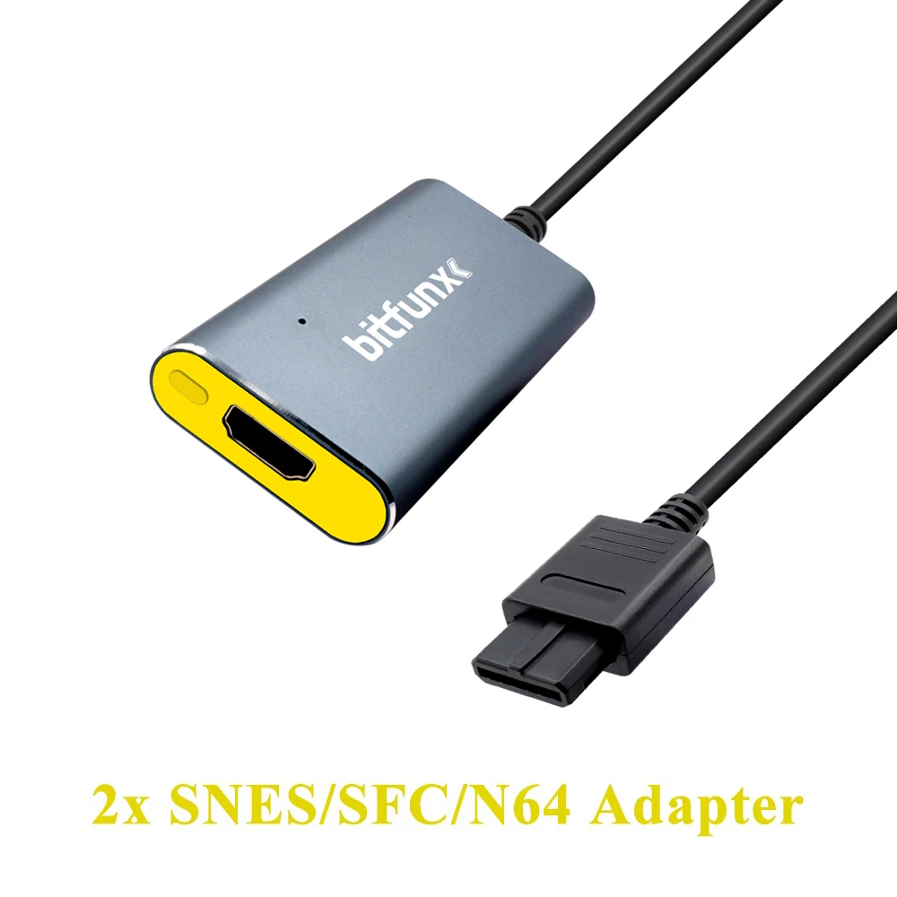 Bitfunx New 2X Line Doubler Video/Audio Converter Full Digital HDMI-compatible Format for Nintendo N64/SNES/SFC/NGC