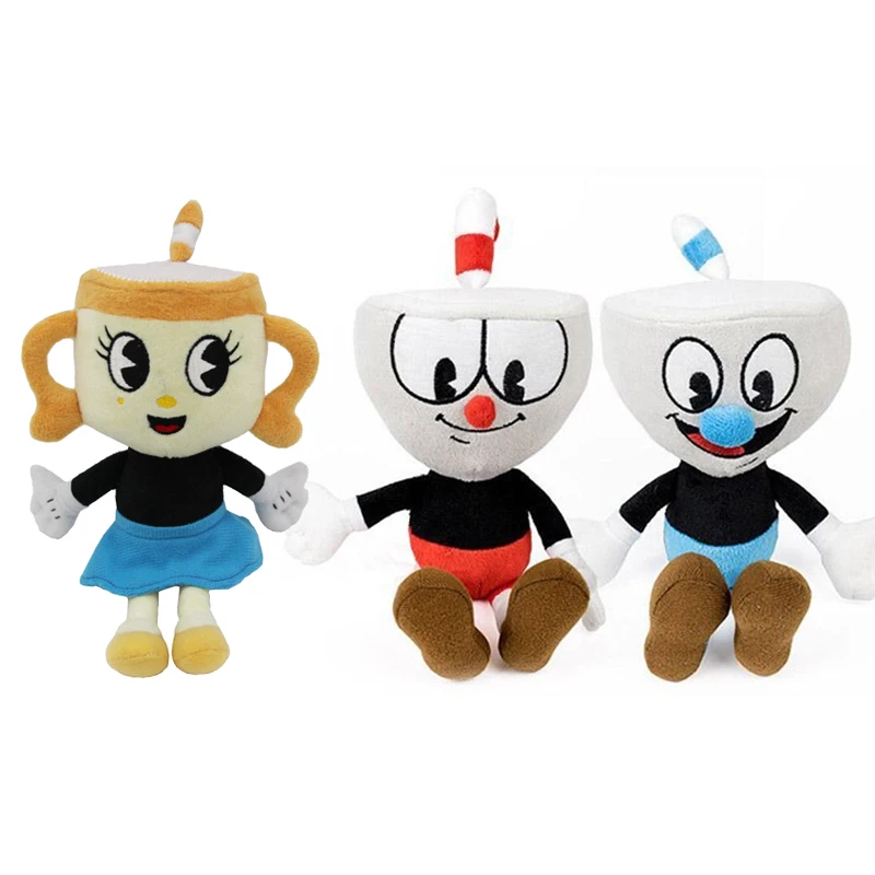 Игра Cuphead плюшевая игрушка Mugman Mecup и Brocup 20 см|toy plush|plush gamegame plush |