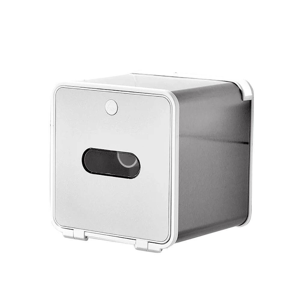 Bathroom Tissue Boxes No Drilling Shelves Toilet Paper Holder Wall Mounted Roll Stable Accessories Easy Install Self Adhesive