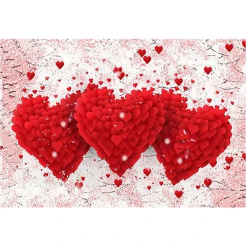 

5D DIY Diamond Painting Red Heart Pattern Full Square Round Diamond Embroidery Rhinestone Cross Stitch Mosaic Home Decor