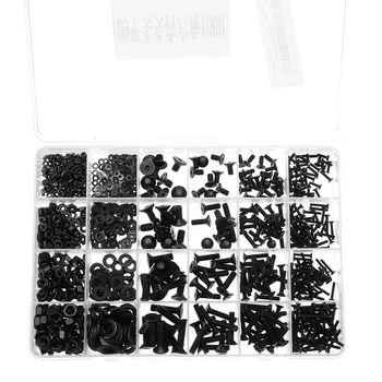 

Suleve MXCH10 1060Pcs/Set M2 M3 M4 M5 Carbon Steel Flat Head Countersunk Hex Socket Screw Hex Screw Metric 10.9 Grade