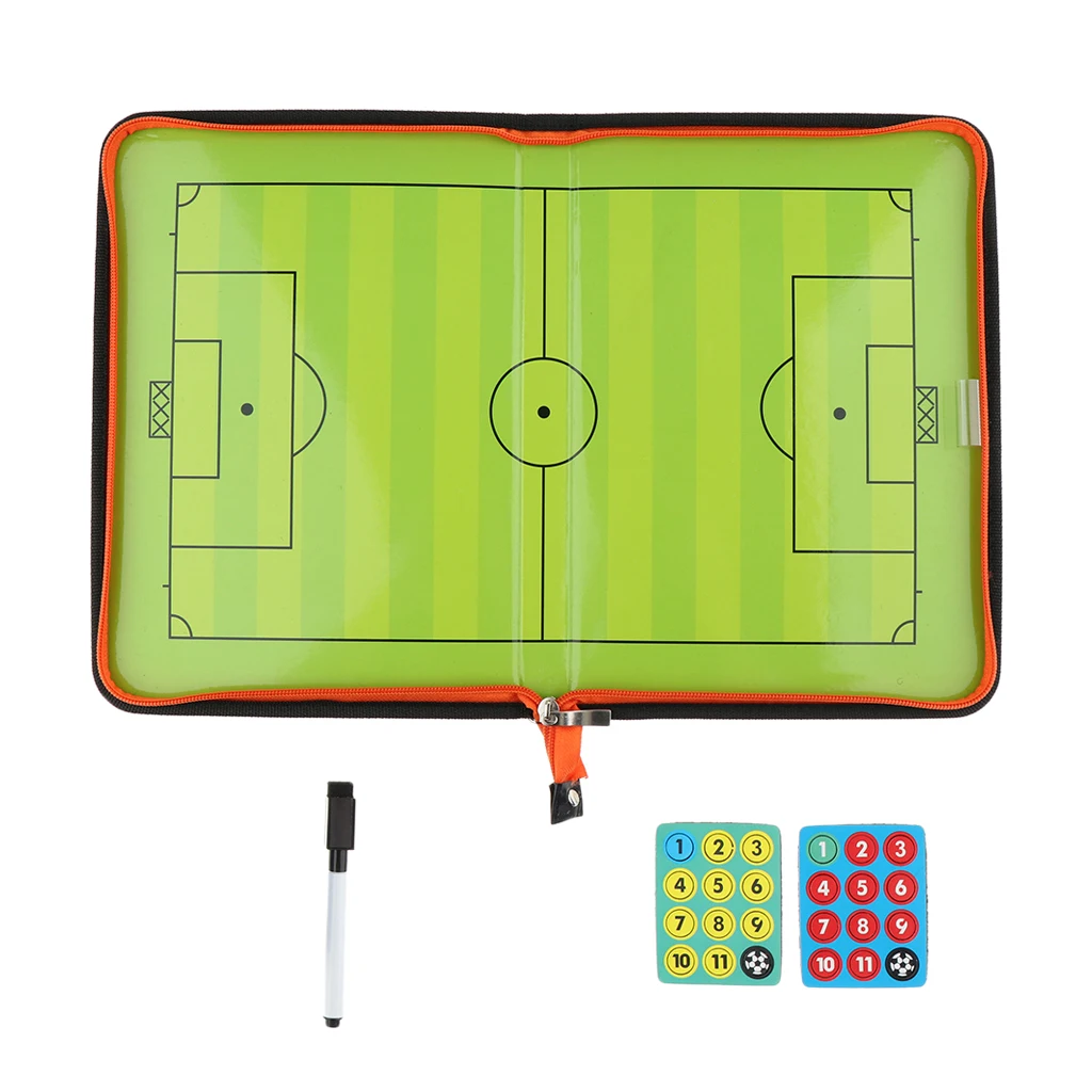 Soccer Coaching Board Football Tactics Strategy Training Clipboard Durable