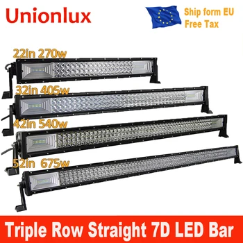 

Straight 22" 32" 42" 52" Tripe row Roof LED Bar 540W for offroad Truck LED Light Bar 4x4 SUV ATV Driving Lamp