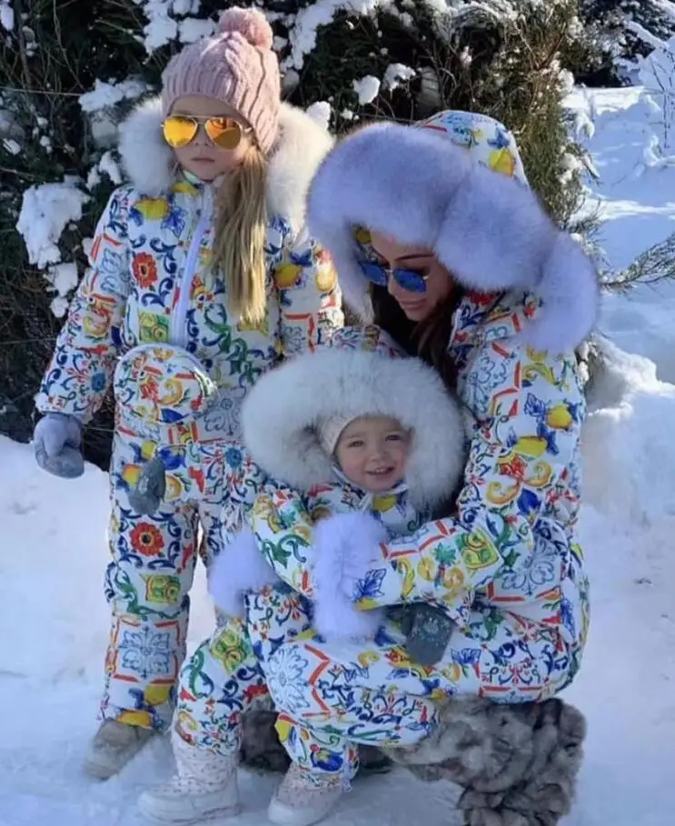 other color Зимний женский комбинезон с супер натуральным мехом, куртки на белом утином пуху, женский лыжный костюм, пуховик, верхняя одежда, лыжный костюм - Цвет: other color