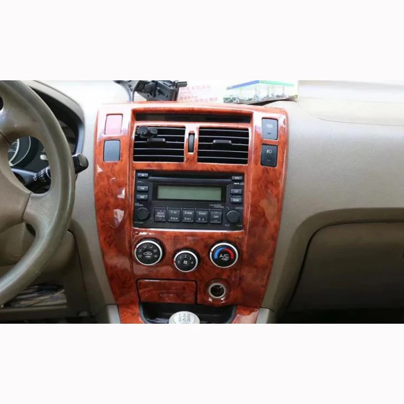 Для hyundai Tucson 2006- 2 шт. ABS панель управления для салона автомобиля кондиционер декоративная рамка выпускного отверстия крышка