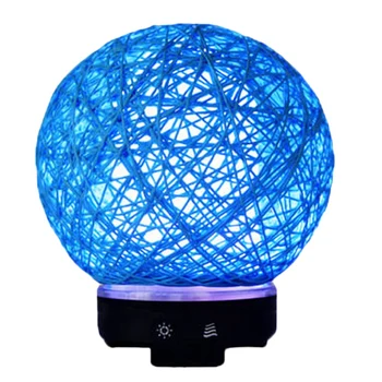 

Creative Handmade Rattan Ball Ultrasonic Aromatherapy Machine Air Humidifier with LED Night Light Timing Spray Function EU Plug