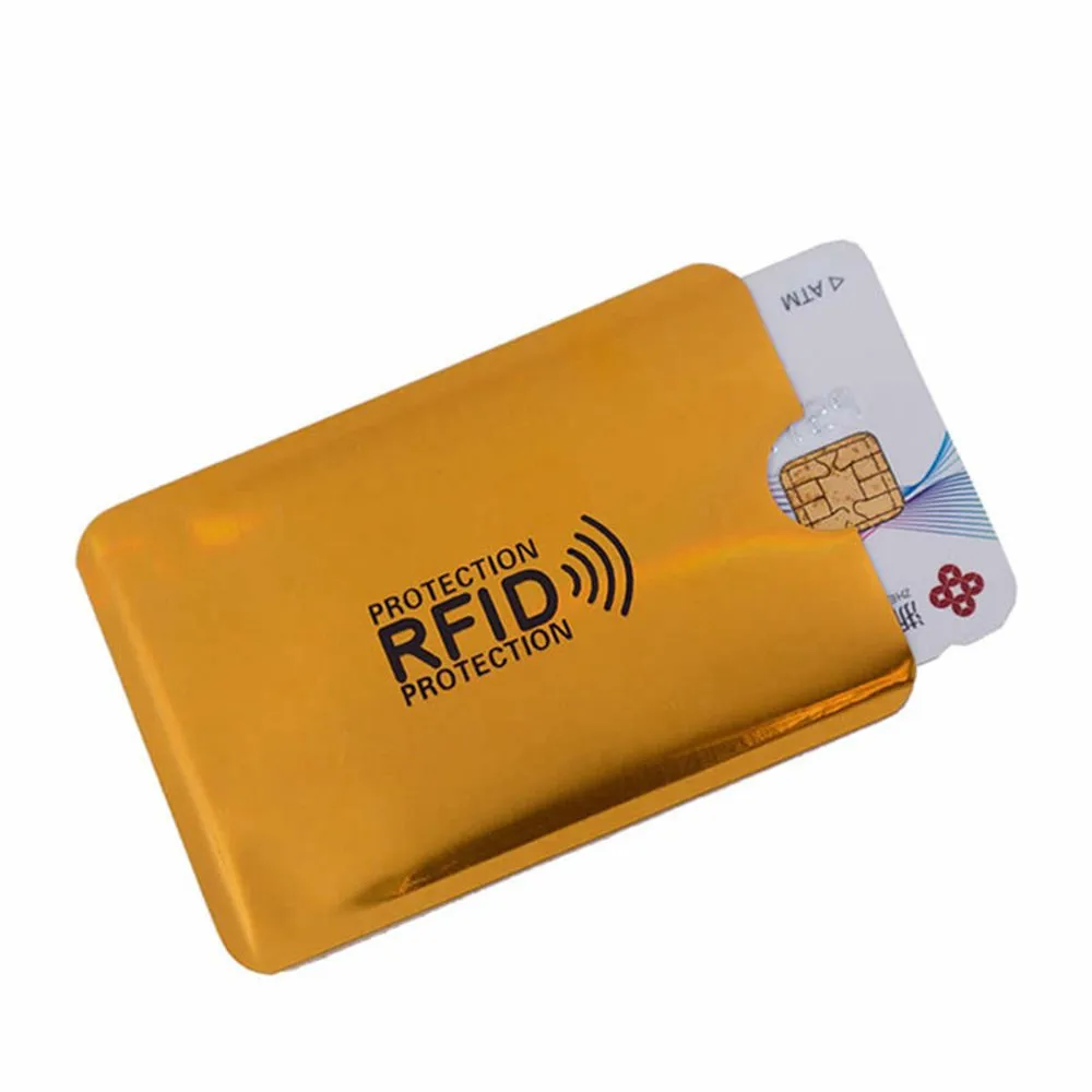 5 шт. Анти Rfid NFC алюминиевый кошелек Блокировка ридер замок банк держатель для карт Id банковский чехол для карт Защита металлический кредитный держатель для карт