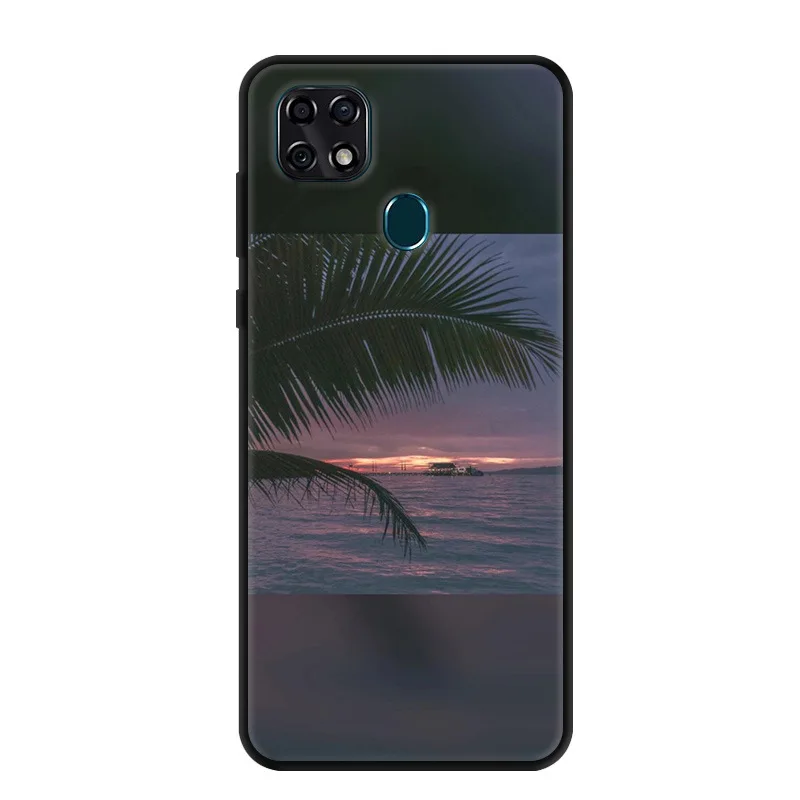 Для zte Blade 20 смарт-чехол цветок черный бампер Мягкая силиконовая задняя крышка 6,49 ''для zte V1050 чехол для телефона s для Blade20 Smart - Цвет: 26