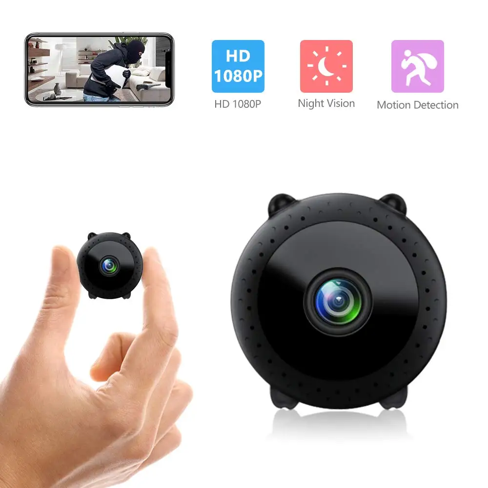 

Wireless Mini Security Camera WiFi Cameras Camera for Home Security Covert Nanny Cam Motion Detection Night Vision
