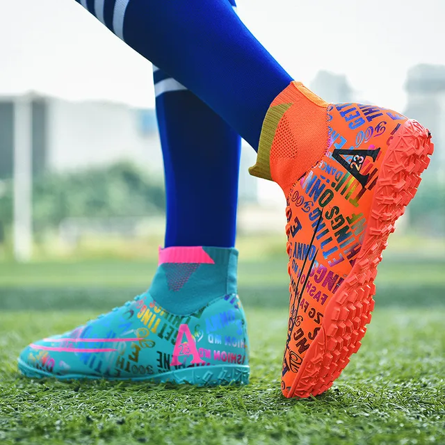 Botas fútbol para hombre, calzado deportivo de entrenamiento profesional, color talla grande|Calzado de fútbol| -