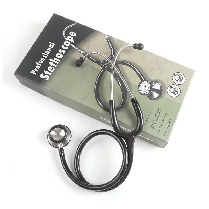 Medical Double Tube Head Stethoscope Professional Doctor Nurse Medical Equipment Cardiology Heart Rate Stethoscope Tools