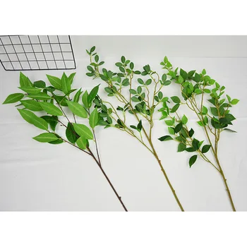 

Model Milan Leaf Elm Leaves Green Vegetation Wedding Decoration Plant Landscaping Home Bedroom Decorative Grass Flower and Leaf