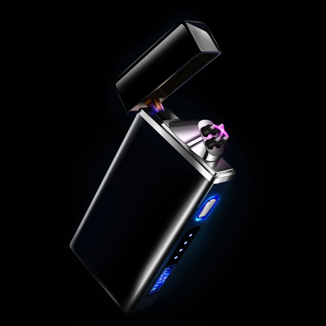 X-lighter-mechero eléctrico de arco Dual para hombres, recargable por USB  mechero de Plasma, a prueba de viento, accesorios de humo - AliExpress