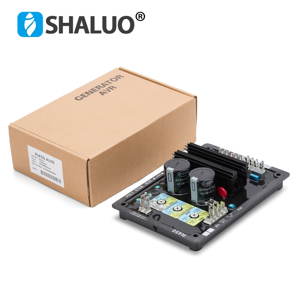 Автоматический регулятор напряжения AVR R450 бесщеточный 3 фазный стабилизатор для
