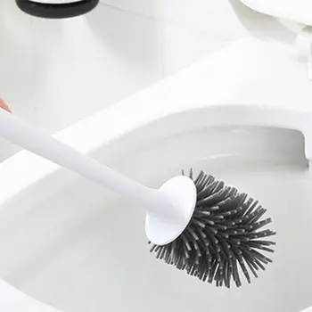 

Toilet Brush and Modern Design with Soft Bristle Bathroom Toilet Bowl Brush Set