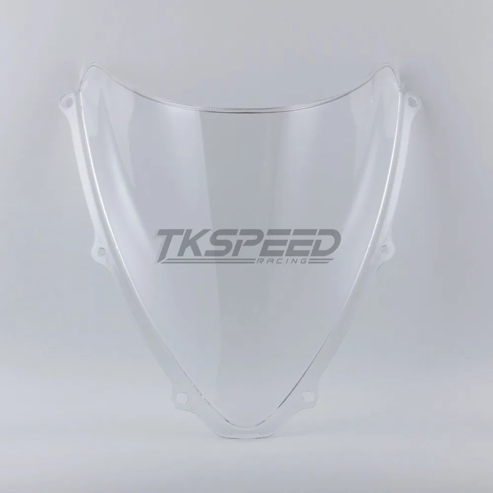 Лобовое стекло мотоцикла с двойными пузырьками пластиковое ветровое стекло для Suzuki GSXR 600 gsxr 750 R 600 750 r K6 2006 2007 06 07 - Цвет: Transparent