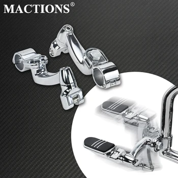 

360 Degree Adjustable 1-1/4" Highway Peg Mounting Kits For Harley Sportster Iron 883 XL883N Touring Street Glide FLHX Fat Boy