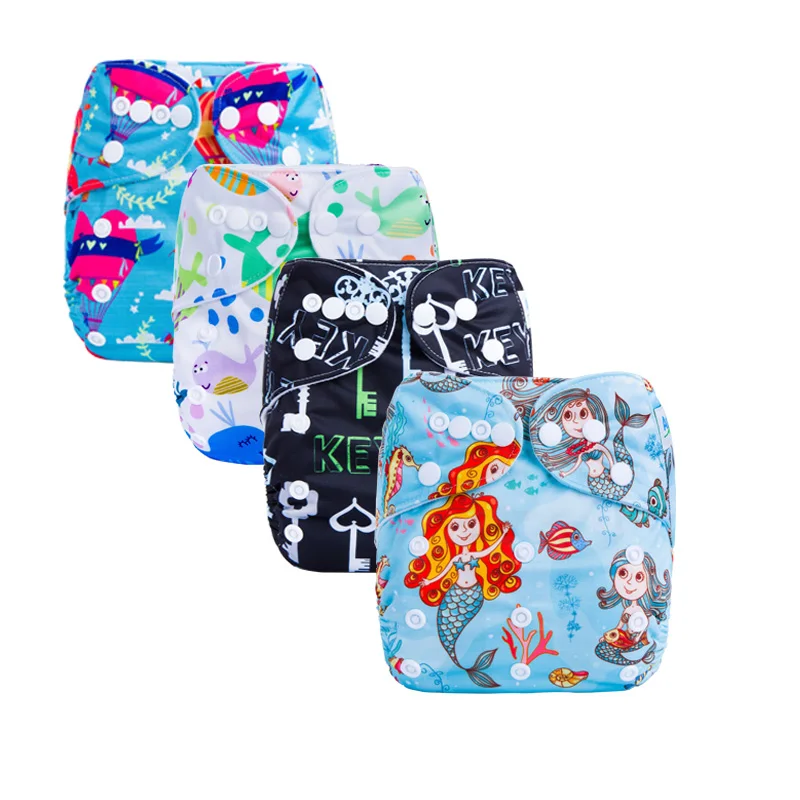 Многоразовый тканевый подгузник с цифровым принтом на возраст 0 3 года|cloth nappies|cloth