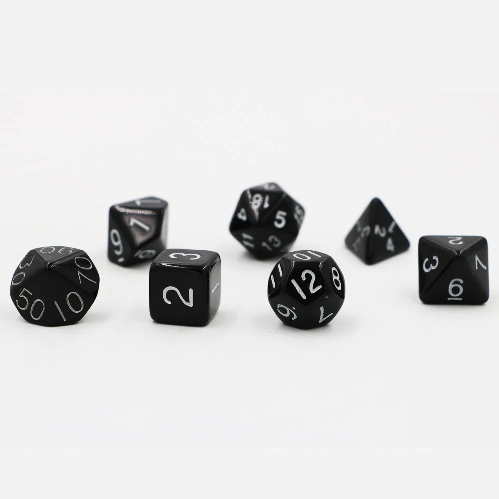 Набор настольной игры для ролевых игр D& D Poly Dice из 7 сторонних плашек D4 D6 D8 D10 D12 D20 для настольной игры RPG dice