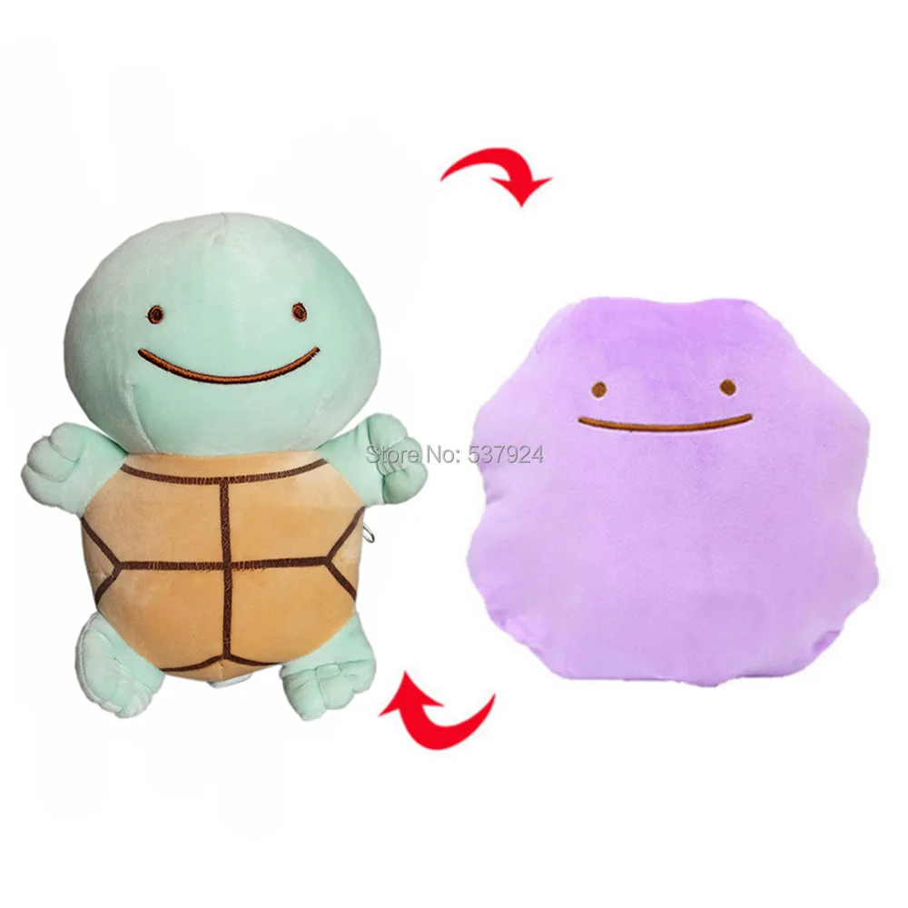 Пикачу Бульбазавр, чармандер, Squirtle Gengar Poliwhirl Snorlax Ditto Inside-Out 8-15," 20-40 см плюшевая подушка кукла подушка - Цвет: 20cm Squirtle