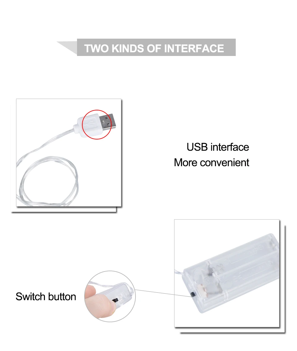 1,5 м-6 м фото клип USB светодиодный свет шнура USB батарея управляемая гирлянда Рождество декоративные светодиодные фонари вечерние изящные свадебные светильники