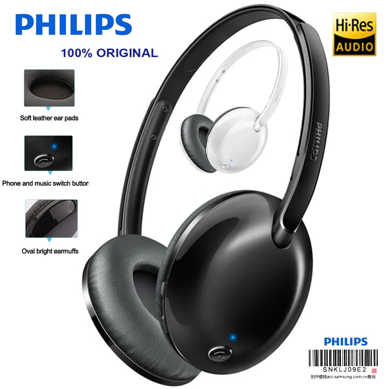 Philips SHB4405 беспроводная гарнитура/Bluetooth наушники регулятор громкости стерео бас для Galaxy Note 8 S8 PLUS Xiao mi 8 Hua Wei