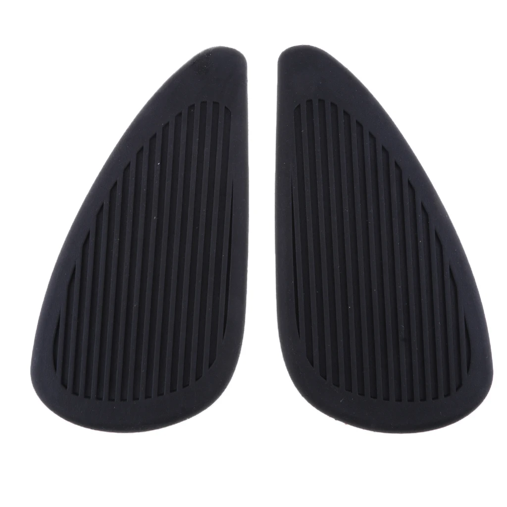 Pair Motorcycle Tank Traction Pad Side Fuel Gas Grips Decals for Yamaha