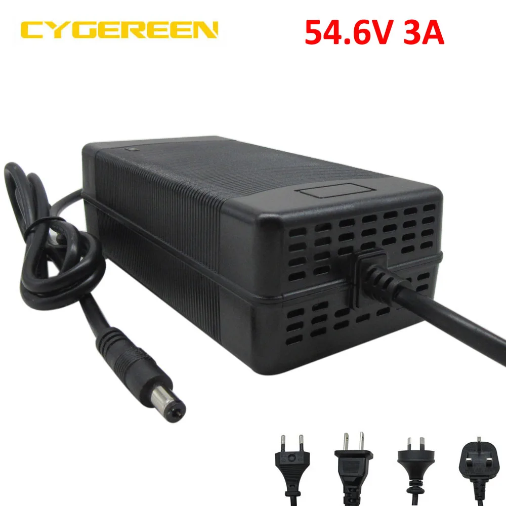 48V фара для электровелосипеда в батарея Зарядное устройство Выход 54 6 V 3A