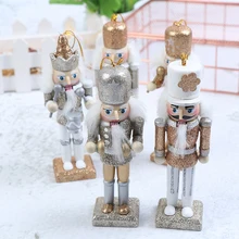Figurine de soldat casse noisette en bois, 1 pièce, 10/12cm, poupée artisanale pour enfants, cadeaux de noël, décoration pour la maison et le bureau