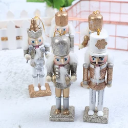 Figurine de soldat casse noisette en bois, 1 pièce, 10/12cm, poupée artisanale pour enfants, cadeaux de noël, décoration pour la maison et le bureau 