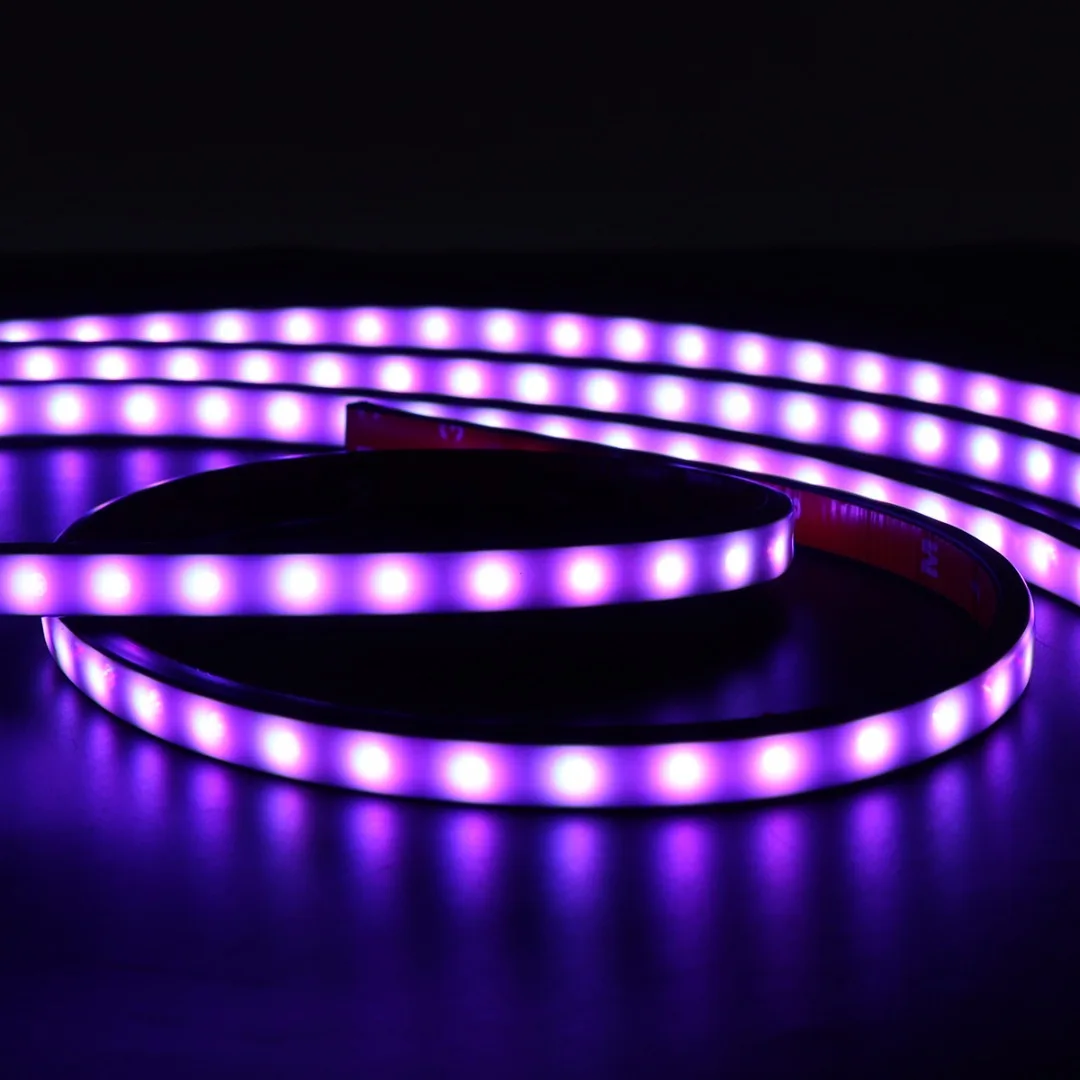 4 шт./компл. Красочные RGB Светодиодные ленты под автомобилей Tube Underglow неон под днище кузова светильник Системы комплект декоративная лампа+ Беспроводной пульт дистанционного управления