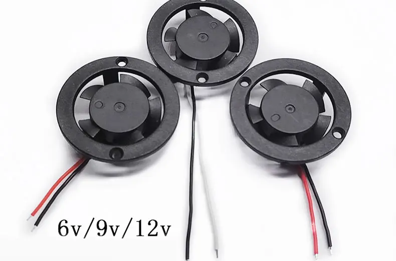 Description Picture 4 of itemHydraulic LED radiator for car and motorcycle headlight lamp radiator 6V/9V/12V exhaust fan outer diameter 32mm/35mm/40mm 5 fans