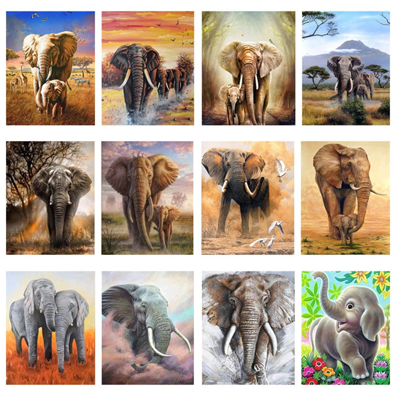 Картина из страз 5D с рисунком животных | Дом и сад