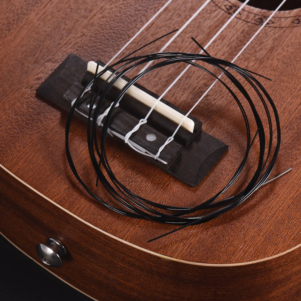 Алиса AU02 сопрано укулеле Ukelele набор струн Uke (B F D A) черный нейлон (.022 .032)|Детали и