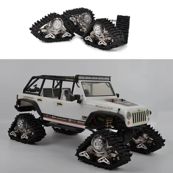 

1/10 RC Crawler Aluminum Tracks Wheel Sandmobile Conversion Snow Tire for Axial SCX10 AX90016 90021 90022 90036 90037