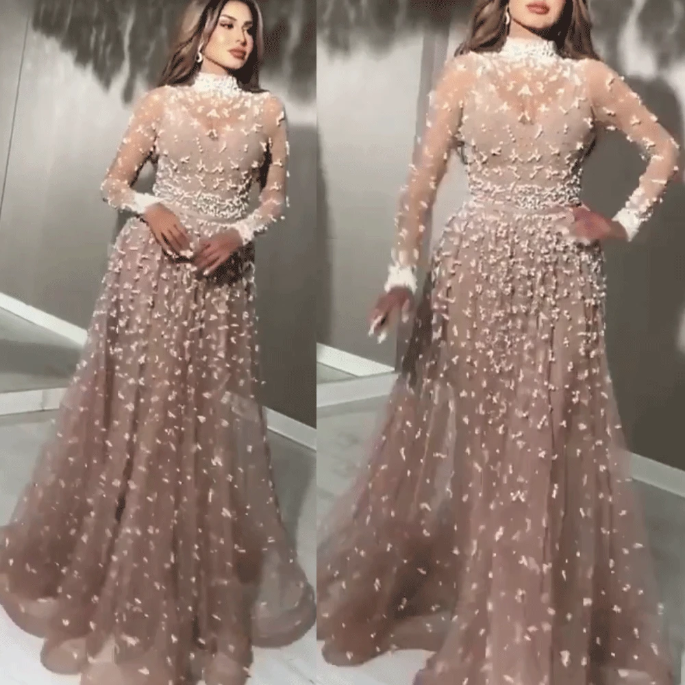 Superkimjo Abendkleider High Neck Prom Dresses 2021 Dusty Pink Beaded Elegant Luxury Prom Gown 2022 Robes De Cocktail Prom Dresses 2017 Prom Dresseslace Prom Dress Aliexpress Prom Dresses 2022 High Neck