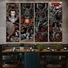 Wall Art Japan Samurai sakuran Scroll wall picture for living room aesthetic scroll paintings Vintage anime scroll poster ► Photo 3/6