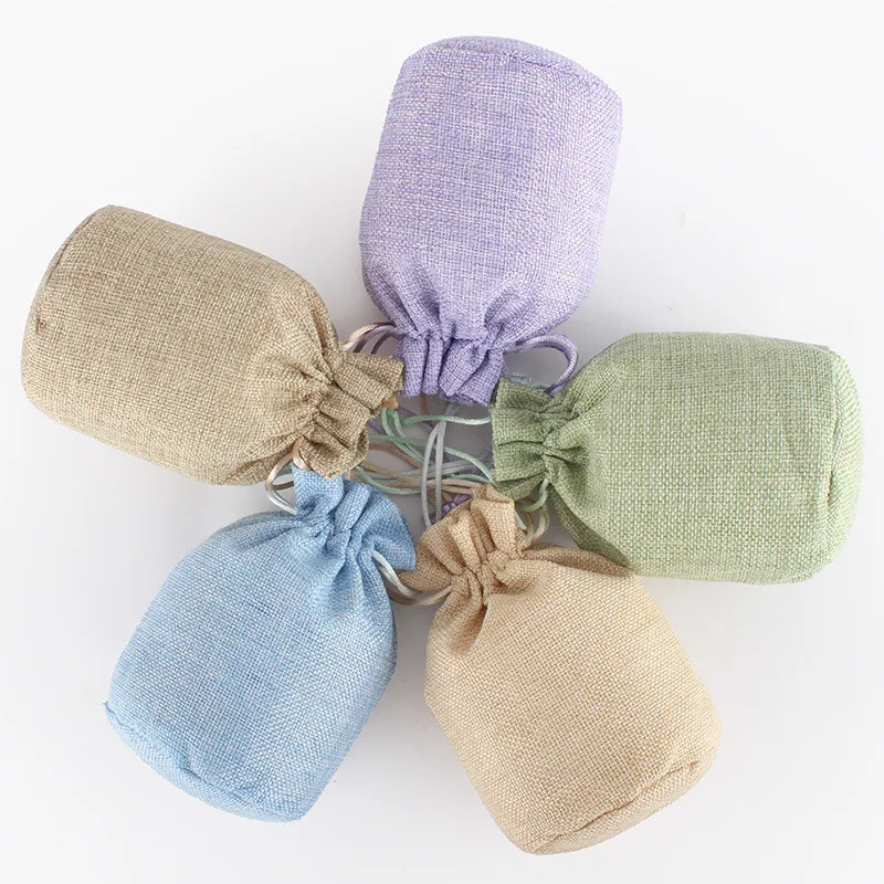 

Vogvigo 1pc Random Color Drawstring Natural Burlap Bag Jute Gift Bags Multi Size Jewelry Packaging Wedding Bags with Candy Bag